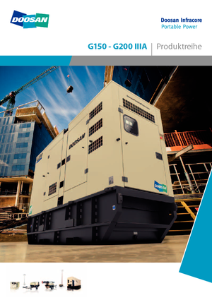 Stromerzeuger, Diesel Doosan G200-IIIA 