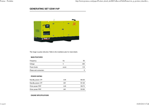 Stromerzeuger, Diesel PRAMAC Lifter GSW 170 P