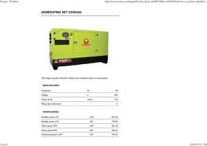Stromerzeuger, Diesel PRAMAC Lifter GSW 220 I