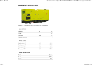 Stromerzeuger, Diesel PRAMAC Lifter GSW 470 DO