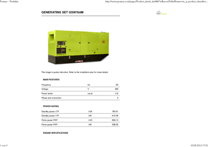 Stromerzeuger, Diesel PRAMAC Lifter GSW 760 M