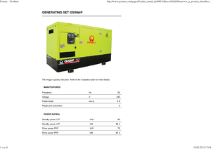 Stromerzeuger, Diesel PRAMAC Lifter GSW 80 P