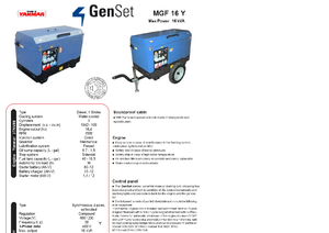 Stromerzeuger, Diesel GenSet MGF 16 Y
