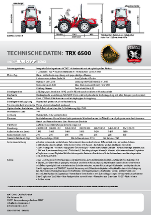 Allrad-Traktoren Carraro Ergit TRX 6500