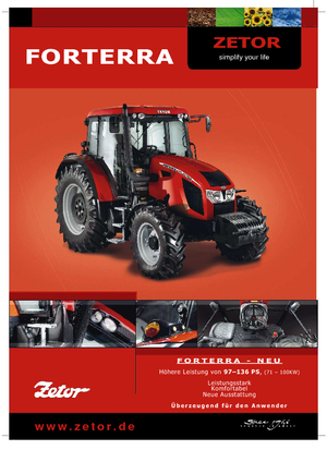 Allrad-Traktoren Zetor Forterra 135