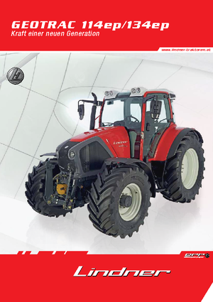 Allrad-Traktoren Lindner Geotrac 114 ep