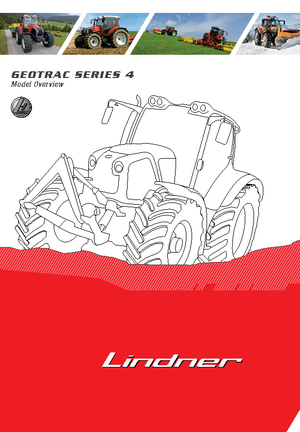 Allrad-Traktoren Lindner Geotrac 84