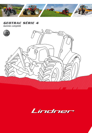 Allrad-Traktoren Lindner Geotrac 84