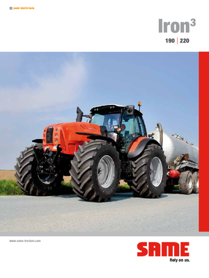 Allrad-Traktoren SAME Iron³ 190 DCR