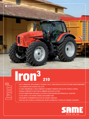 Allrad-Traktoren SAME Iron³ 210 DCR