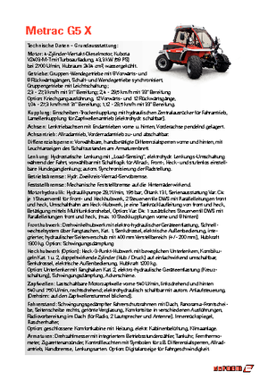 Allrad-Traktoren Reform Werke Metrac G 5 X