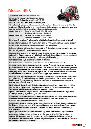 Allrad-Traktoren Reform Werke Metrac H 5 X