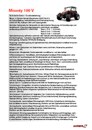 Allrad-Traktoren Reform Werke Mounty 100 V