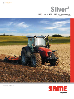 Allrad-Traktoren SAME Silver³ 110 Continuo