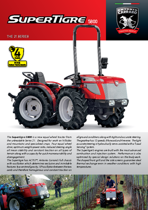 Allrad-Traktoren Carraro Supertigre 5800