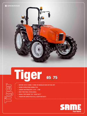 Allrad-Traktoren SAME Tiger 75