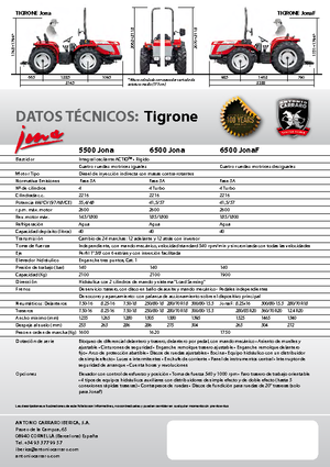 Allrad-Traktoren Carraro Tigrone 5500 Jona