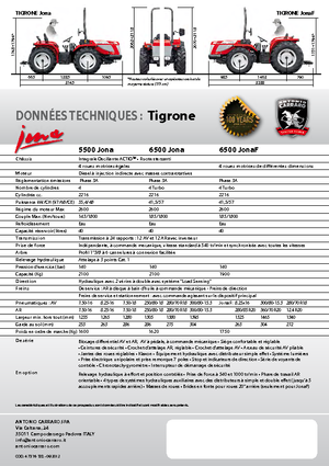 Allrad-Traktoren Carraro Tigrone 5500 Jona