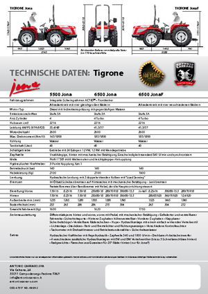 Allrad-Traktoren Carraro Tigrone 5500 Jona