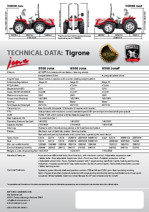 Allrad-Traktoren Carraro Tigrone 5500 Jona