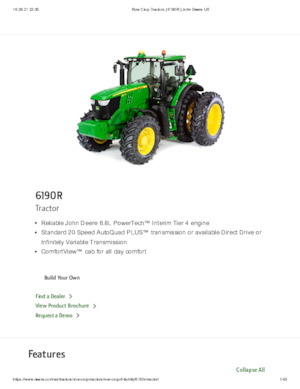 Allrad-Traktoren John Deere 6190 R