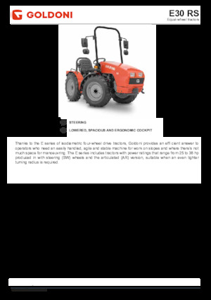 Allrad-Traktoren Goldoni E 30 RS 