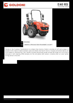 Allrad-Traktoren Goldoni E 40 RS 