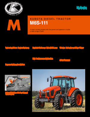 Allrad-Traktoren Kubota M6S-111