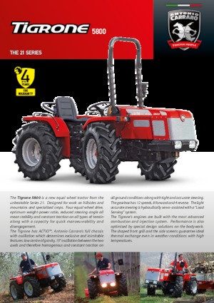 Allrad-Traktoren Carraro Tigrone 5800