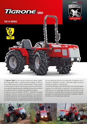 Allrad-Traktoren Carraro Tigrone 5800