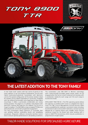 Allrad-Traktoren Carraro Tony 8900 TTR