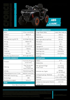 Geländefahrzeuge & Quads CFMOTO CFORCE 1000 Touring Pro