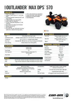 Geländefahrzeuge & Quads can-am OUTLANDER 450 DPS MAX 