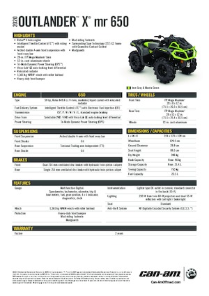 Geländefahrzeuge & Quads can-am OUTLANDER 650 XMR 