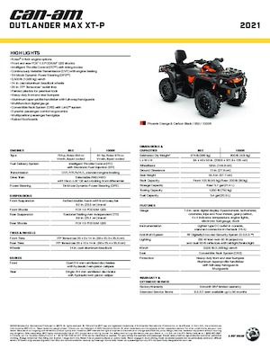 Geländefahrzeuge & Quads can-am OUTLANDER 850 MAX XT-P 