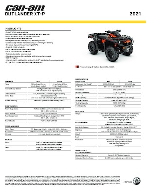 Geländefahrzeuge & Quads can-am OUTLANDER 1000R XT-P 