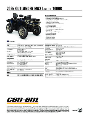 Geländefahrzeuge & Quads can-am OUTLANDER MAX Limited 1000R