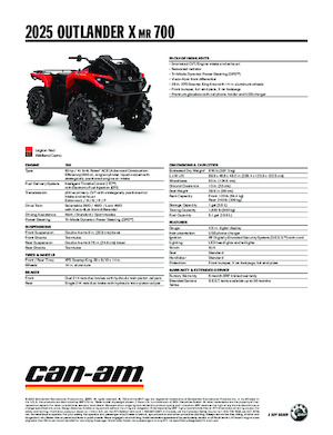 Geländefahrzeuge & Quads can-am OUTLANDER X MR 700