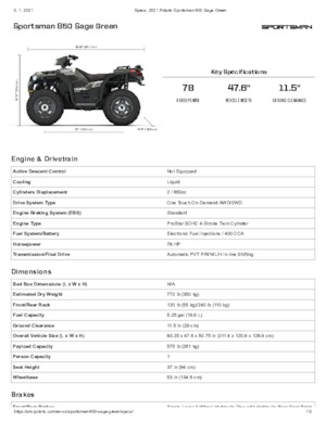 Geländefahrzeuge & Quads Polaris Sportsman 850
