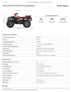 Geländefahrzeuge & Quads Polaris Sportsman XP 1000 S
