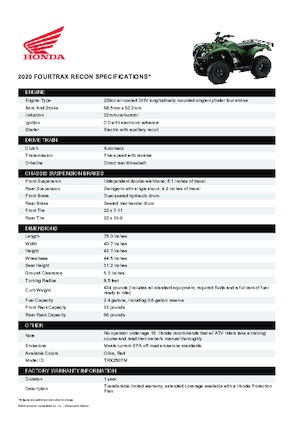 Geländefahrzeuge & Quads Honda TRX250TM 