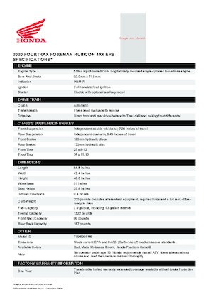 Geländefahrzeuge & Quads Honda TRX520FM6