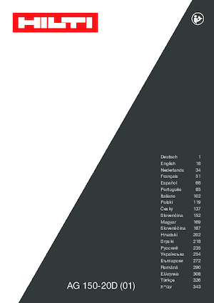 Winkelschleifer Hilti AG 150-20D