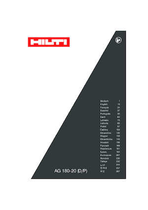 Winkelschleifer Hilti AG 180-P