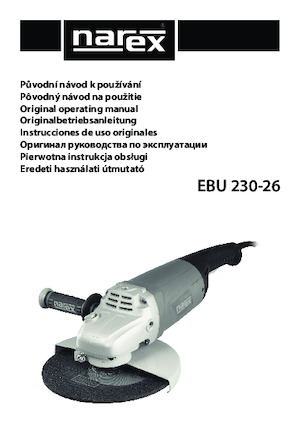 Winkelschleifer Narex EBU 230-26