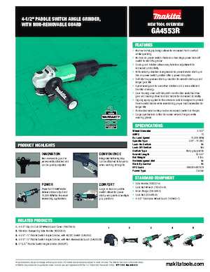Winkelschleifer Makita GA4553R 