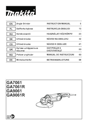 Winkelschleifer Makita GA7061 