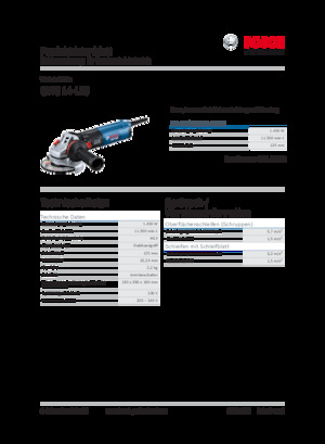 Winkelschleifer Bosch GWS 14-125