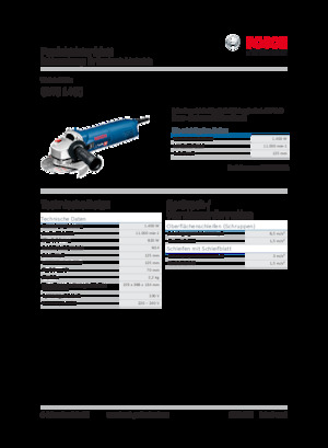 Winkelschleifer Bosch GWS 1400