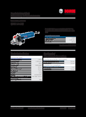 Winkelschleifer Bosch GWX 14-125